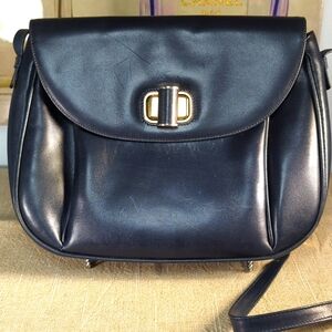 Vintage Salvatore Ferragamo signature turn-lock leather crossbody